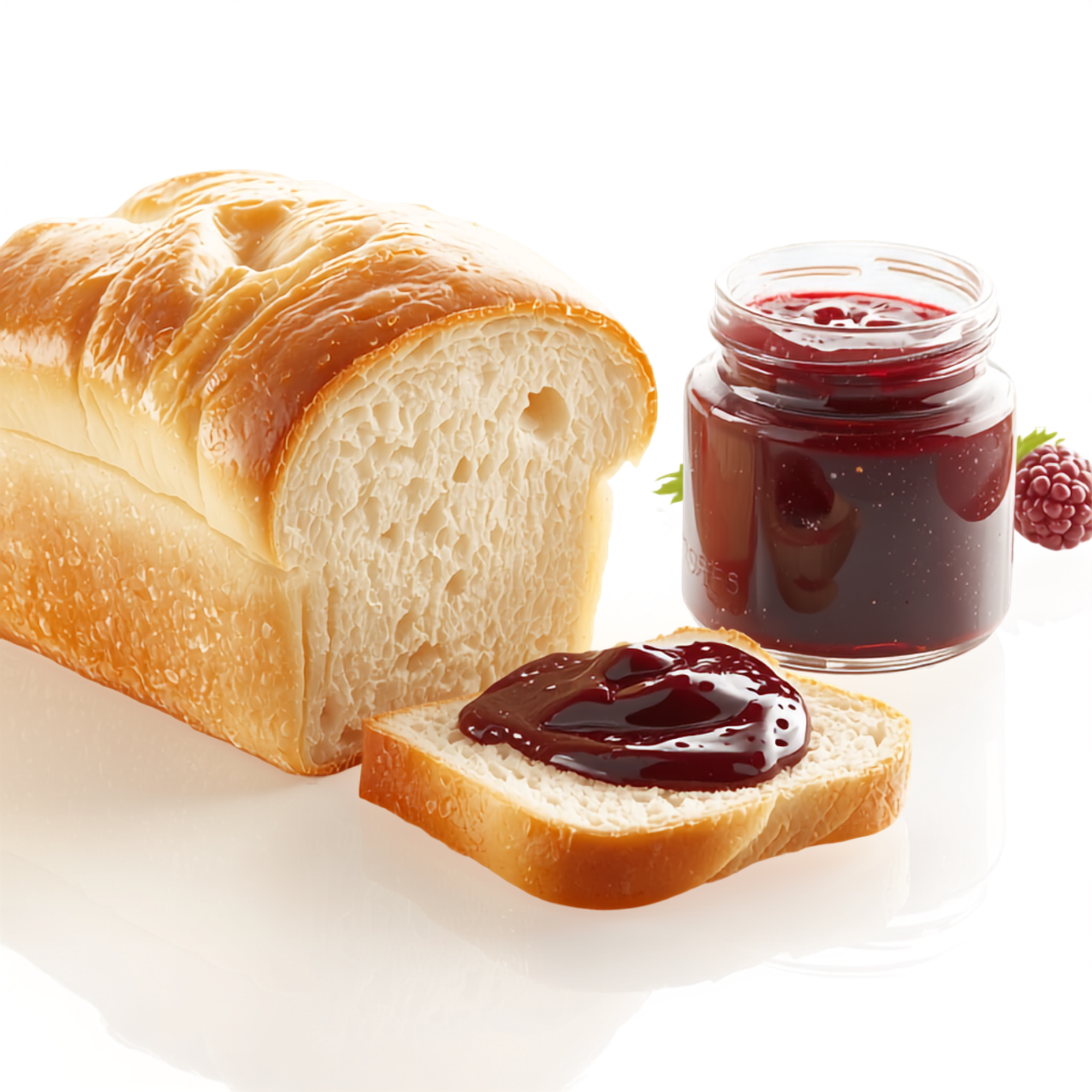 pan planco con mermelada de zarzamora