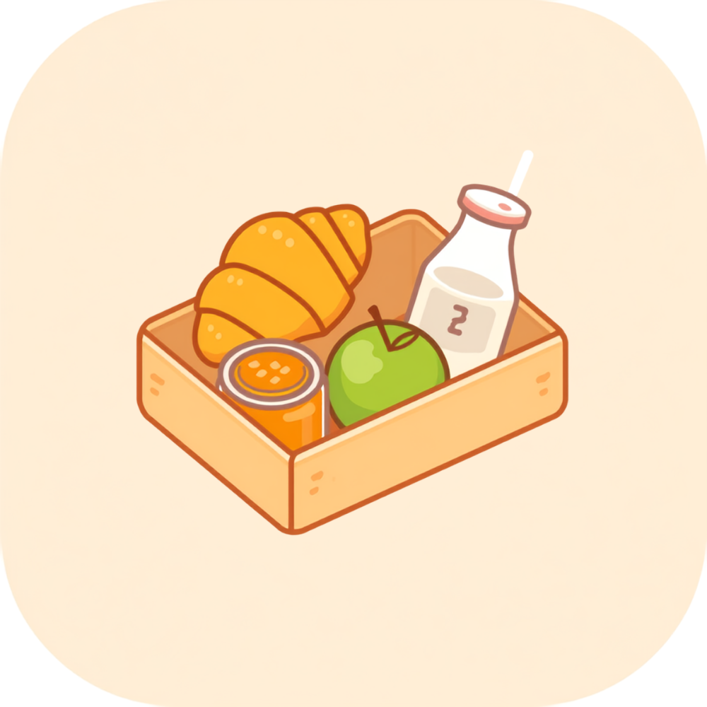 icono de caja de desayuno
